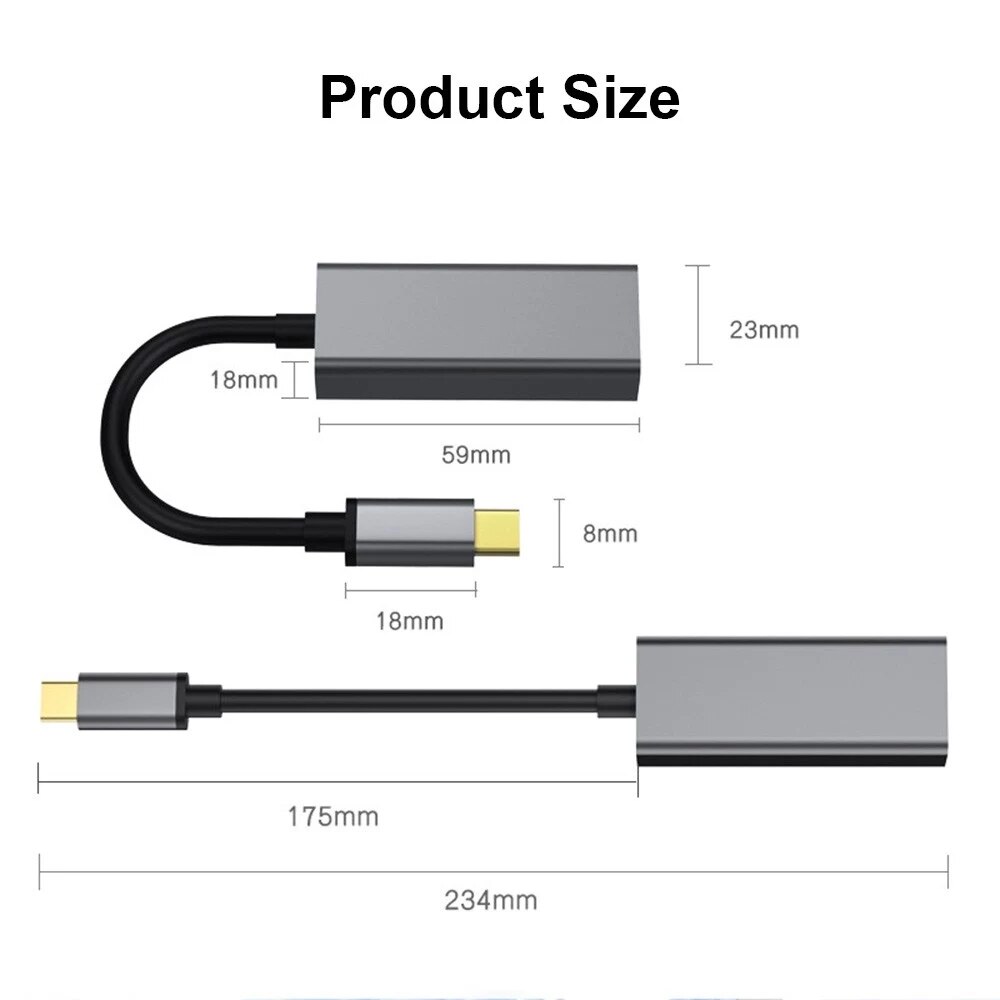 USB-C3.0 transformer RJ45 1000 MB multifonction en alliage d'aluminium convertisseur de carte réseau avec voyant lumineux