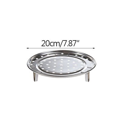 Steam Rack Multi-Function Stainless Steel Kitchen Three-Legged Steamed Buns Steamed Vegetable Rack Water Shelf Steamer: 20cm in diameter
