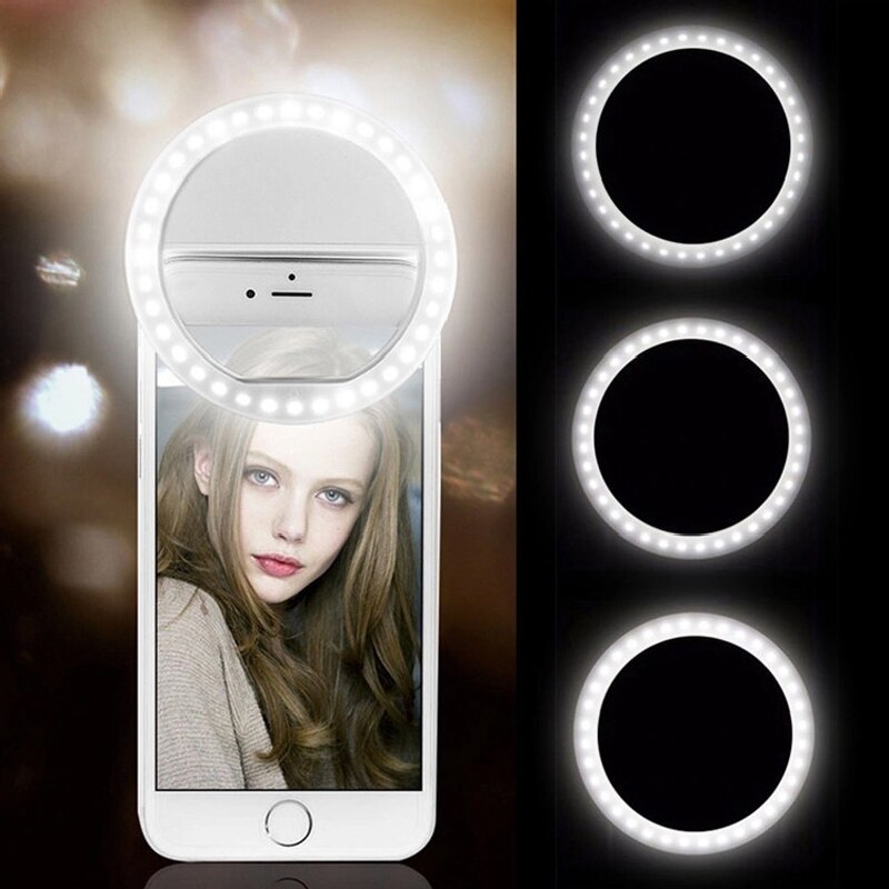 36 LED Selfie Licht Telefon Flash Licht Led Kamera Clip-auf handy Selfie ring licht video für alle telefon