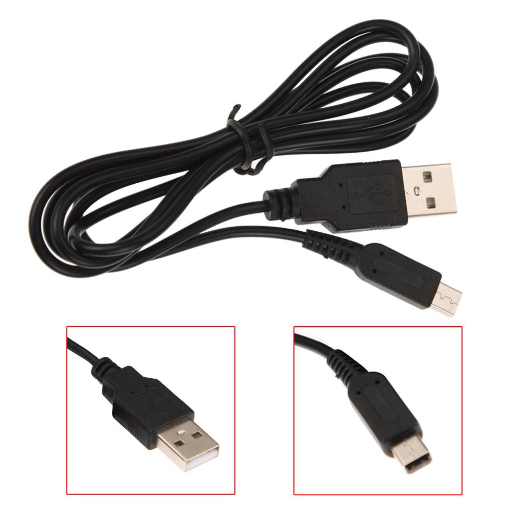 Cabo de carregamento portátil de alta velocidade, 2 peças, 1.2m/pés, excelente tampa externa de pvc, núcleo de cobre, carregador usb para nintendo 2ds