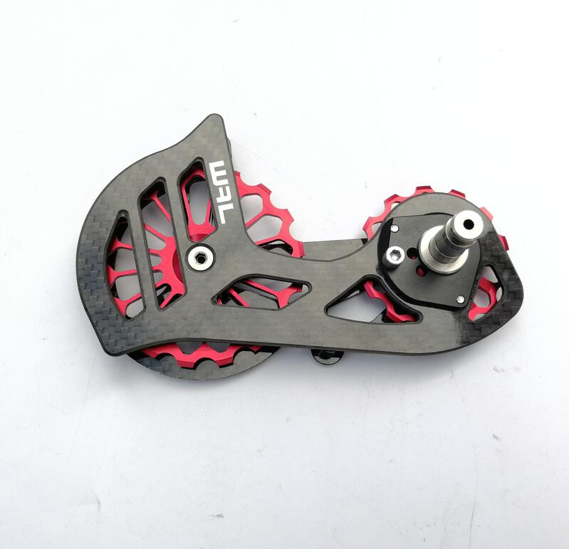 Racefiets Cs Keramiek Lager Gids Wiel poulie arrière pour Shimano 105/R7000 R8000/R8050/r9100/R9150SS Sram 12 vitesses axes rouges transmis  18