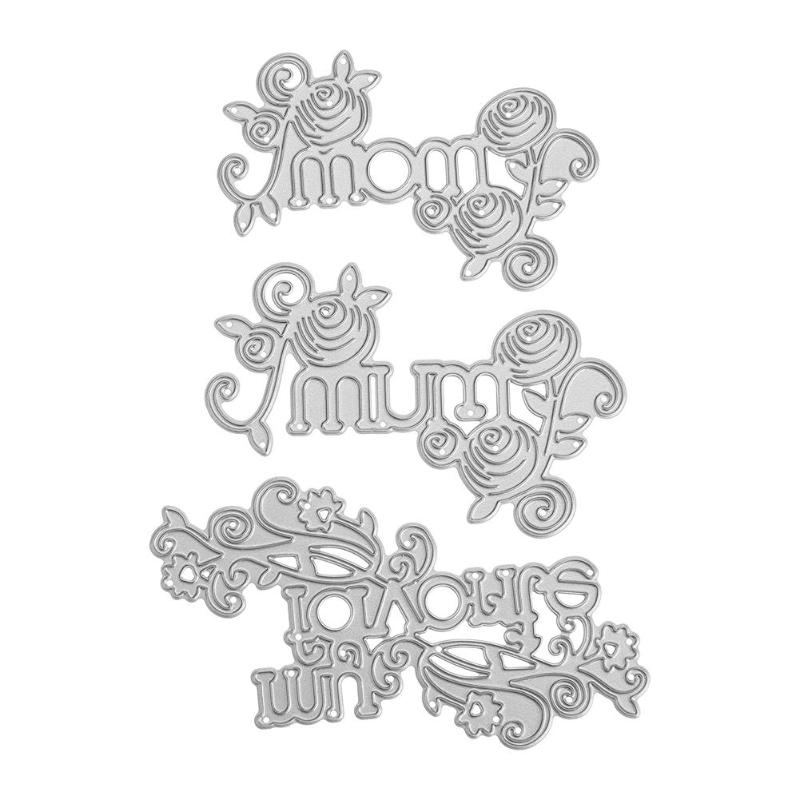 Ord metal skære dies til scrapbooking gør det selv fødselsdag påske jul fædre dag kærlighed mors dag kort fremstilling dør: 01