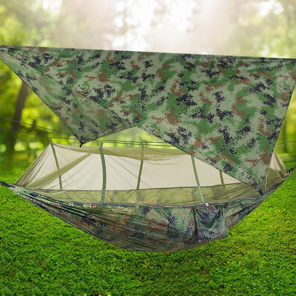 Hamac de Camping Portable étanche, tente, auvent de pluie, moustiquaire, en Nylon