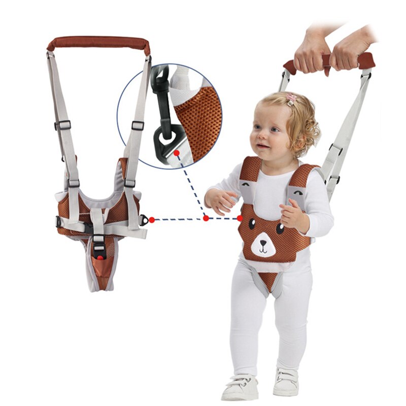 Dyr baby rollator toddler sele assistent rygsæk børn børn gå lære bælte net stof aftageligt skridt