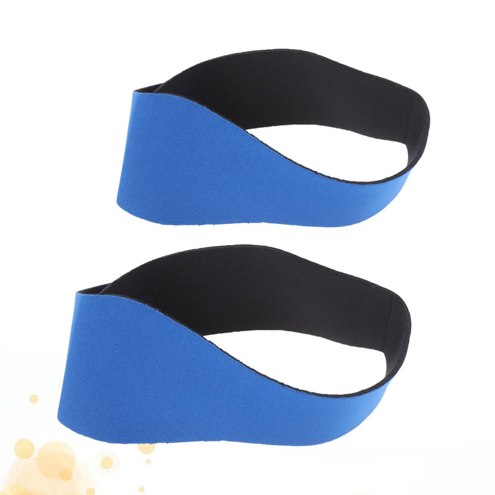2 stücke Schwimmen Stirnband Neopren Einstellbare Yoga Tauchen Ohren Schutz Haar Band für freundlicher Erwachsene (rosig Sise L und größe M): Blau