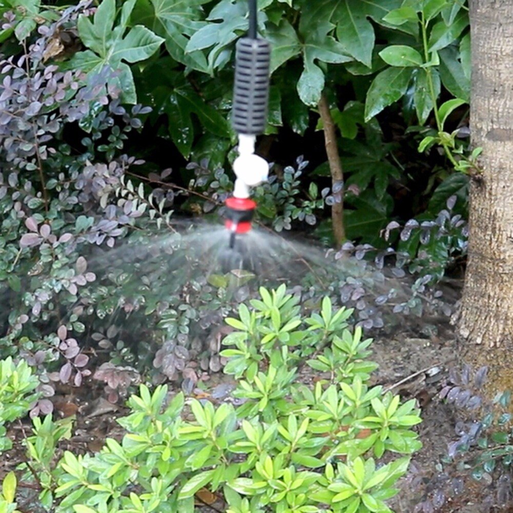 10 sets Rotary misting Atomized micro-nozzles Spherical Anti-drip Device Hanging Hammer water kits garden irrigation fittings