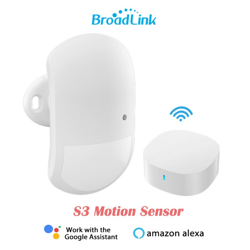 Broadlink Wireless S3 Motion Sensor Hub Anti-theft Home Security APP Alarm Push History Record Support Alexa Google Home IFTTT