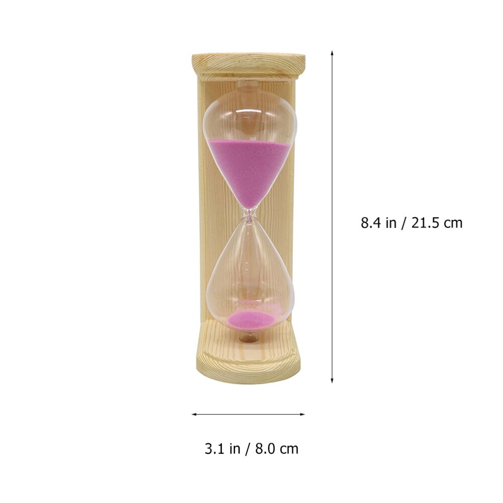 1Pc Hourglass Timer Glass Timer 15-Minute Hourglass Timer Transparent Timer