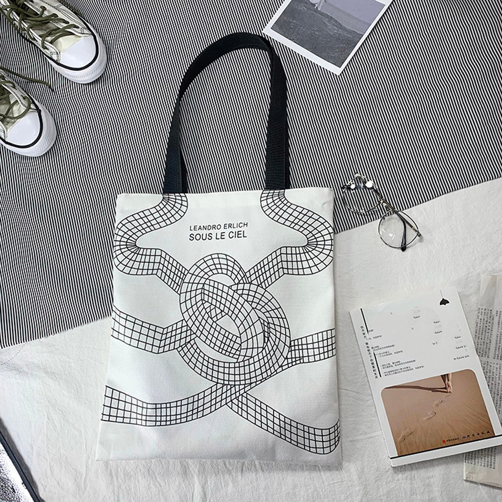 Herbruikbare Boodschappentas Mode Vrouwen Canvas Tote Bag Printing Art bolsa de compras Handvat Eco Boodschappentassen Schoudertassen # F