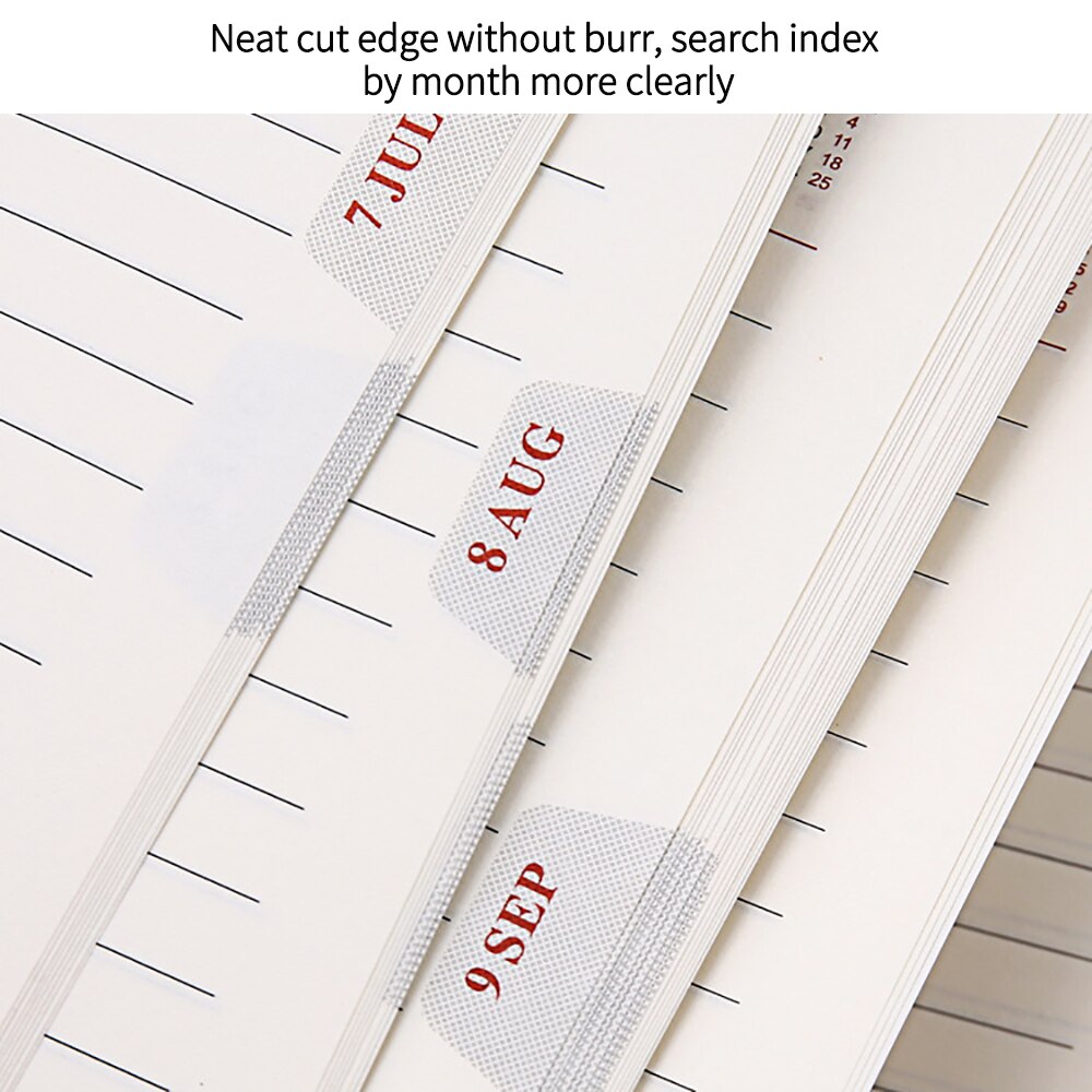 Stationery Notebook Daily Weekly Monthly Planner Flowery Time Memo Undated Planning Organizer Agenda Agenda