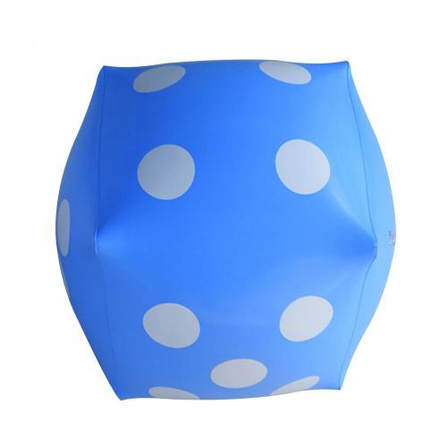 Cube gonflable de 30CM, jouet géant de fête, jeu d&#39;activités, accessoire de dessin porte-bonheur, jouets éducatifs, dés de fête, réunion annuelle: Bleu