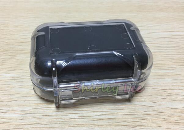 High End Earphone Accessories Waterproof Box Resistance Protective Case Portable Storage Bag Box Earphone Accessories: Clear
