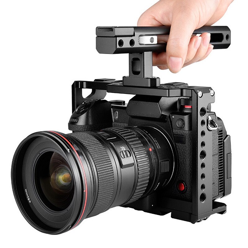 Camera konijnenkooi voor panasonic s-serie fotografie camera konijnenkooi spiegelreflexcamera met handvat