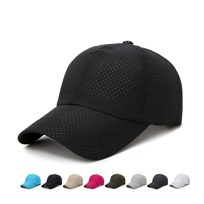 1Pc Mannen Vrouwen Zomer Snapback Sneldrogend Mesh Baseball Cap Zonnehoed Bone Ademend Hoeden