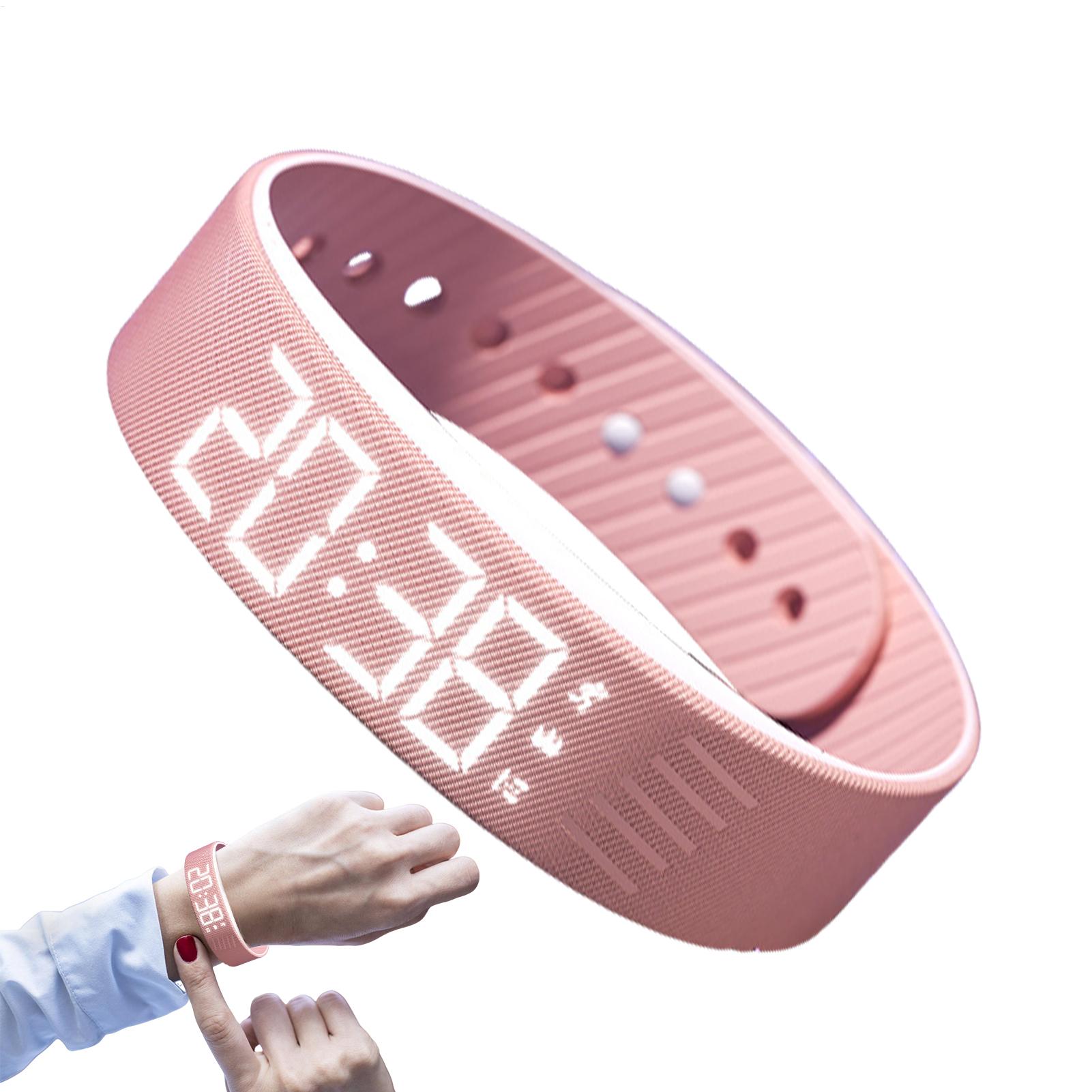 Orologio digitale con sveglia Sveglia vibrante Vibrazione silenziosa Sveglia Bracciale Smartwatch regolabile Orologio da polso