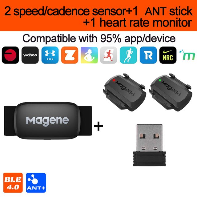 Magene H64 Hartslagmeter Borstband Ant + &amp; Bluetooth 4.0 Hartslagsensor IP67 Waterdichte Dual Modus Snelheid cadanssensor