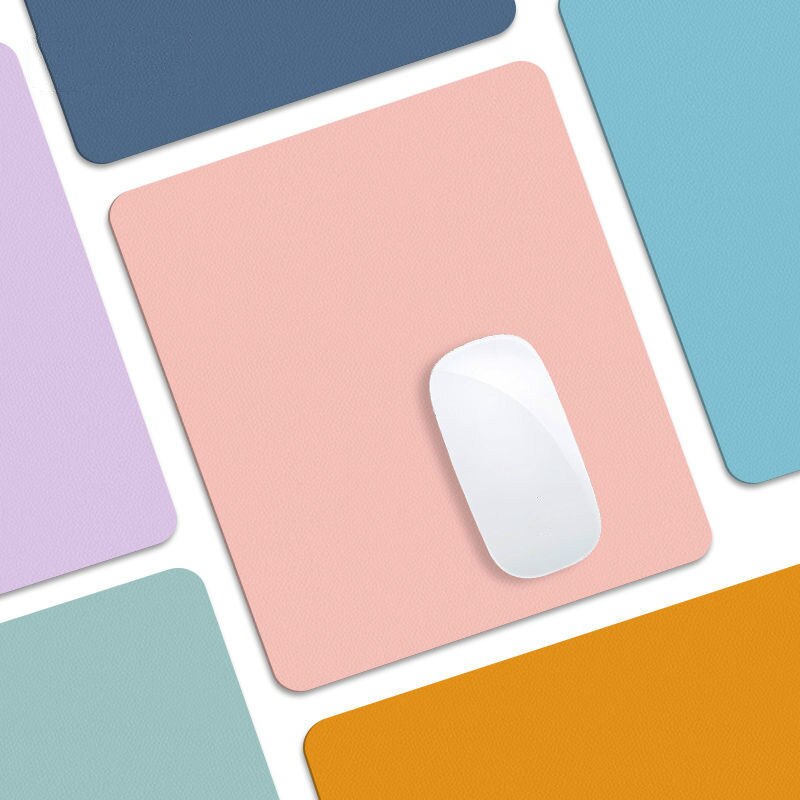 21X25Cm Muismat Mini Waterdichte Pu Lederen Deskpad Leuke Bureau Matten Laptop Muis Mat Toetsenbord Desktop Protector kantoorbenodigdheden