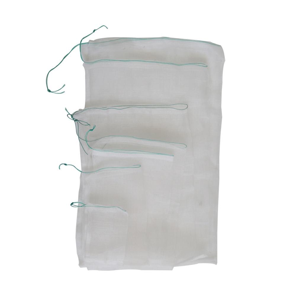 30 st 40-300 mesh nylon växtskydd växer väska hållbar frukt grönsak växt dragsko väskor trädgård anti skadedjur väska
