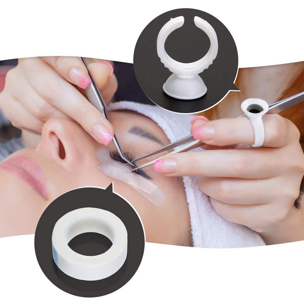 False Eyelash Extension Training Kit Exercise Positioning Eye Patch Practice Set Grafting Eyelash Tools Kit Eye Lashes Grafting