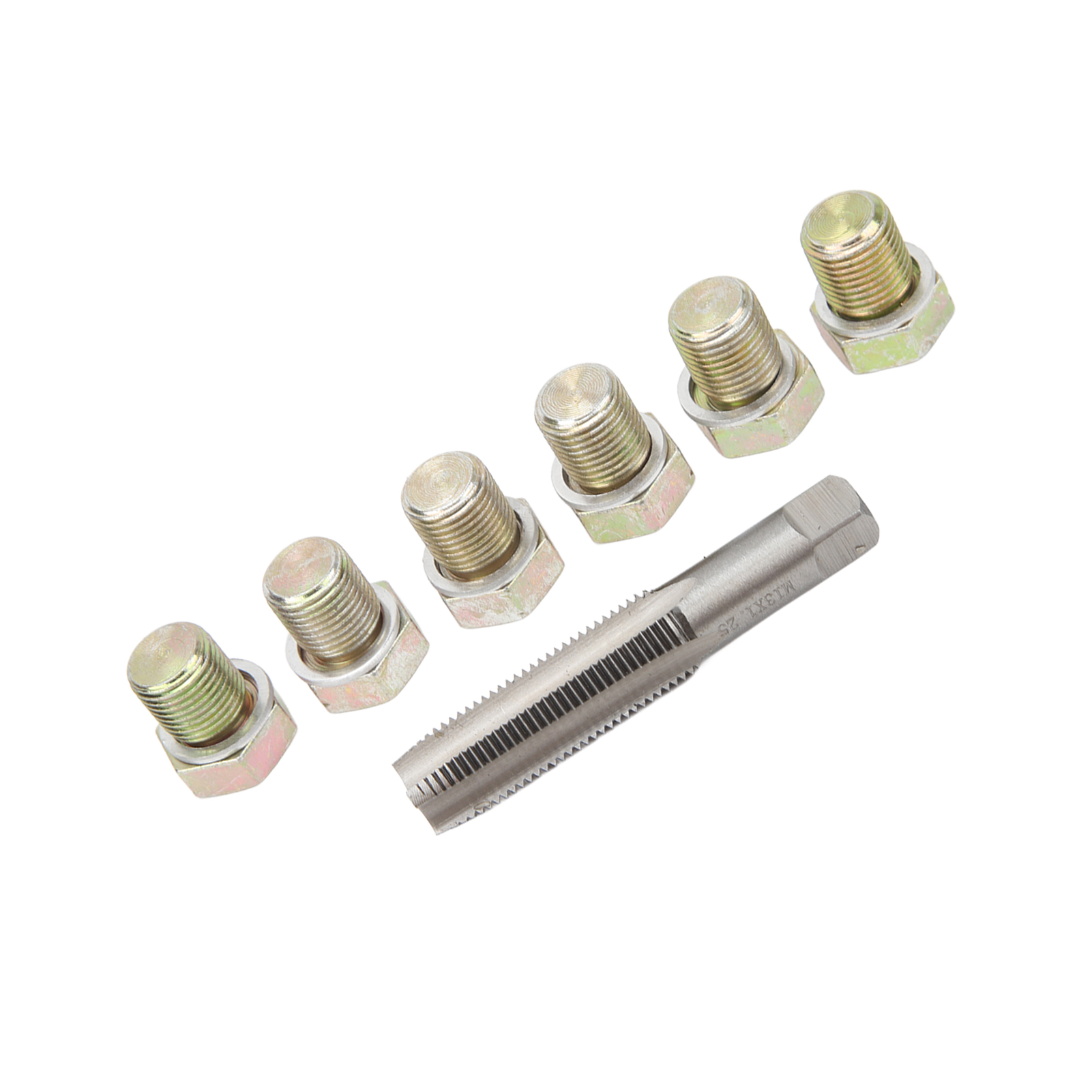 Olie Aftapplug Draad Reparatie Tool M 13X1.5Mm Slijtvast Stevig Eenvoudig Gebruik Olie Sump Plug Pan Draad Reparatie Kit Voor Motor