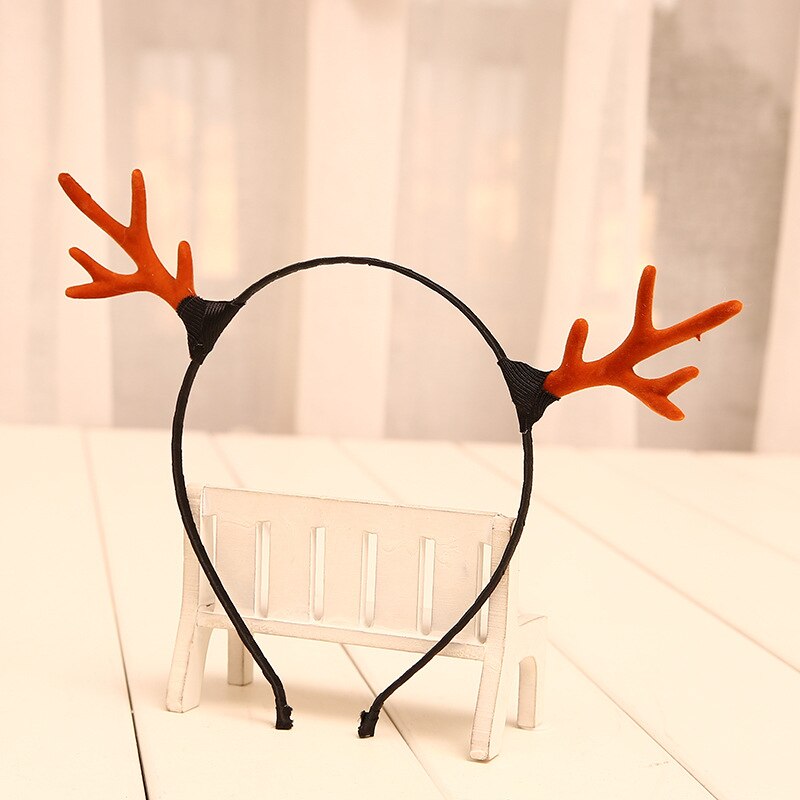 1 pc jul hjorthorn pannband xmas svampboll söta hårband tjejer kvinnor hårnålar håraccessoarer