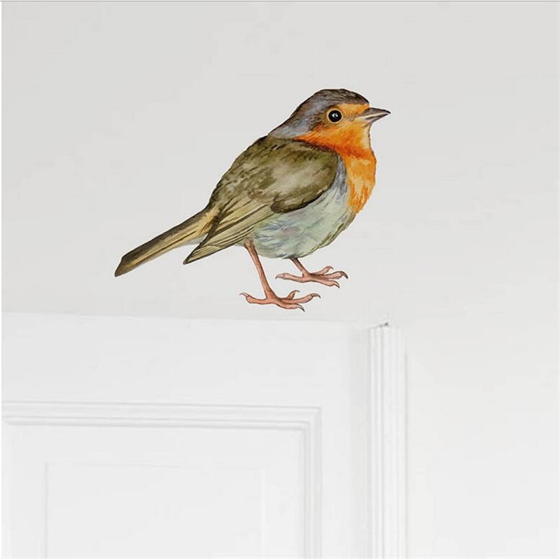 Vivid bird Wall Sticker declas living room bedroom decorations wallpaper Mural stickers