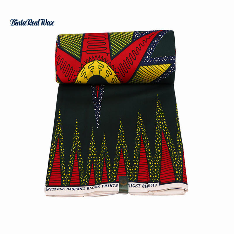 Ankara Afrikaanse Polyester Wax Prints Stof nederlandse Wax 6 yards Afrikaanse Stof voor Feestjurk PL541