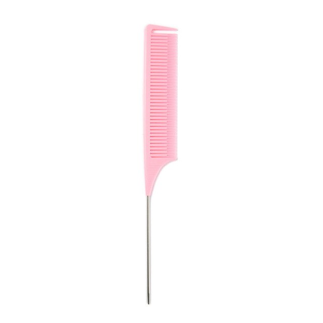 1Pc Version Of Highlight Comb Hair Combs Hair Salon Dye Comb Separate Parting For Hair Styling Hairdressing Antistatic: Pink