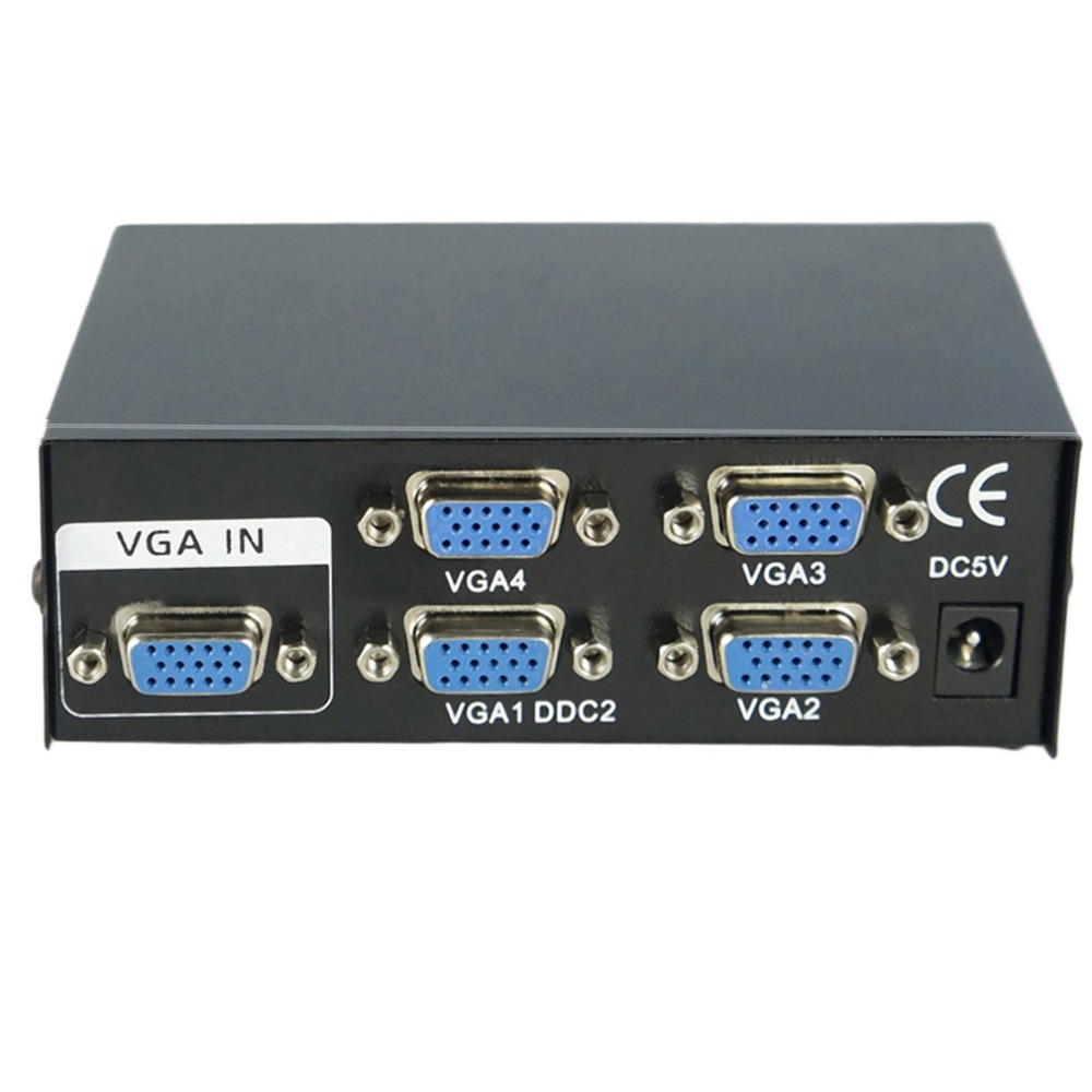 150Mhz 4 Poort Monitor Switch Vga Svga Video Splitter Box Adapter Usb Aangedreven