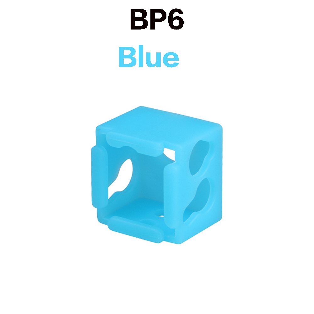 Para E3D V6/V5 MK7 MK8 MK9/Volnaco /BP6 calcetines de bloque de calor funda de silicona bloque calentador cubierta protectora Hotend para piezas de impresora 3D: Azul