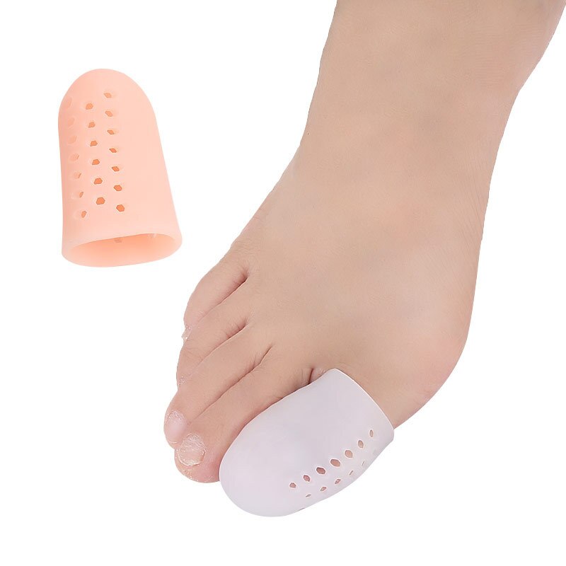 4 stk = 2 par fodfinger korrektor knyst storetå separator pedicure fod hallux valgus ortopedia guard pude tåbeskytter