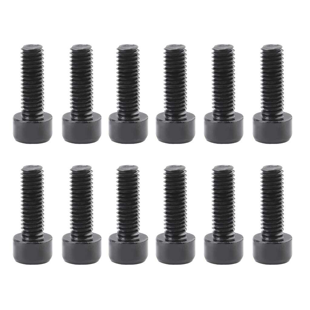 12Pcs Fiets Bidonhouder Bouten M5 Aluminium Hex Schroeven