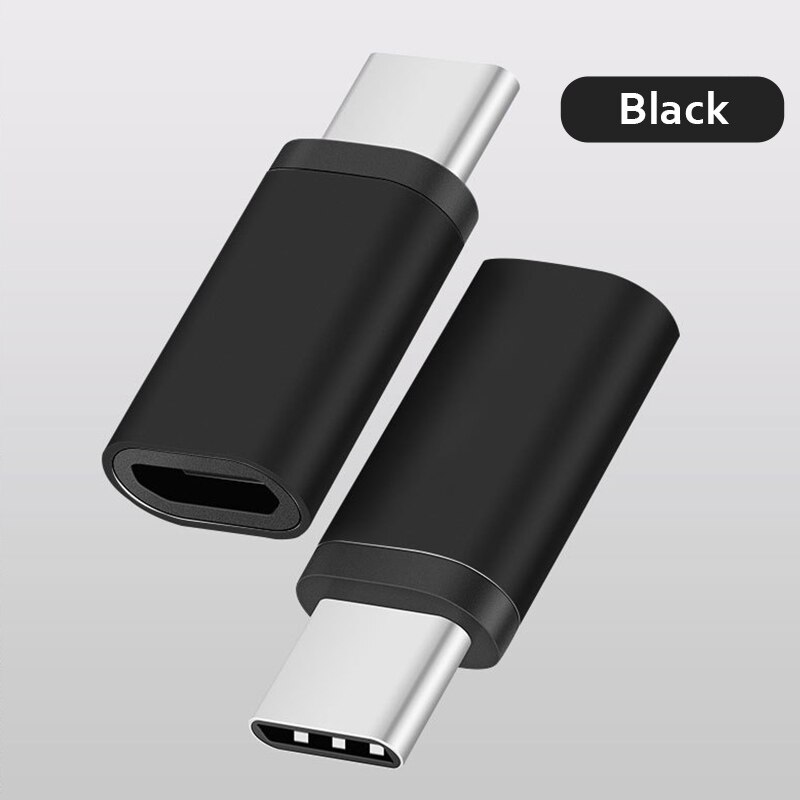 Type C-Adapter Smartphone Met Android Type C Naar Android Interface Connector Voor Xiaomi Samsung Huawei Tiny Kleine: Blask