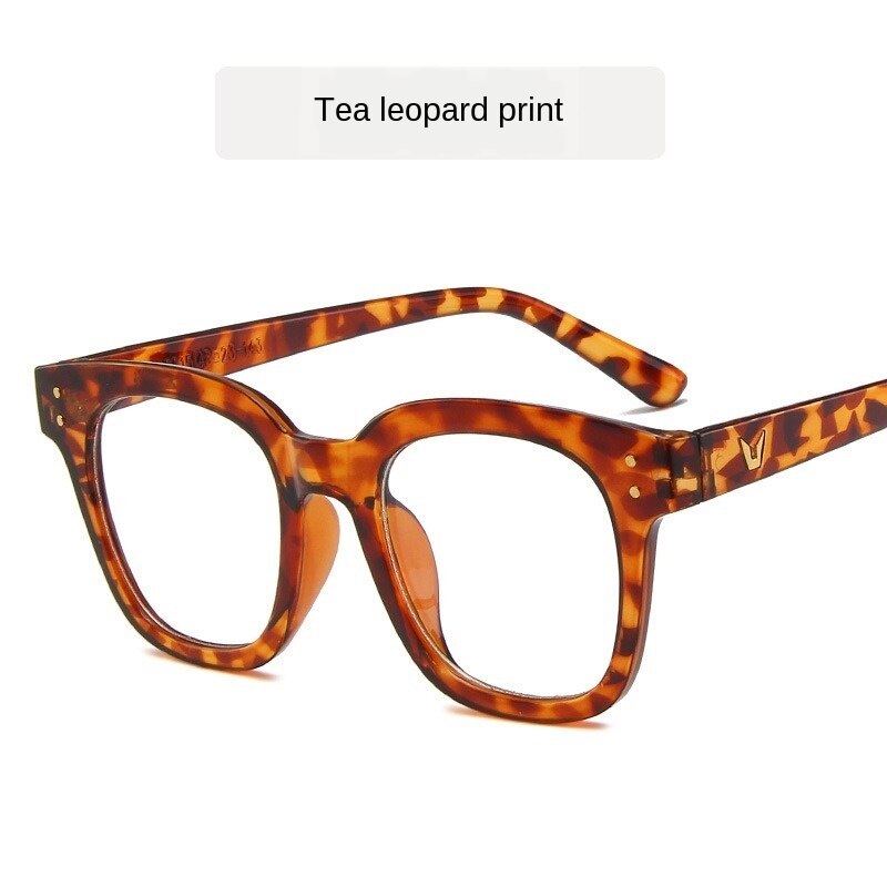 HUHAITANG Korean Style Glasses Frame Plain Glasses Net Red Street Shot Eyeglasses