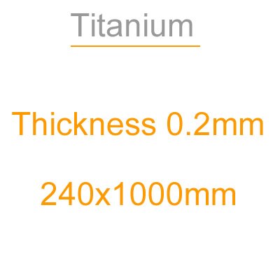 Grubość 0.2mm, pas z folii tytanowej, czysty tytan z blachy tytanowej, folia tytanowa o wysokiej czystości, odporność na korozję, wysoka temperatura: 0.2x240x1000