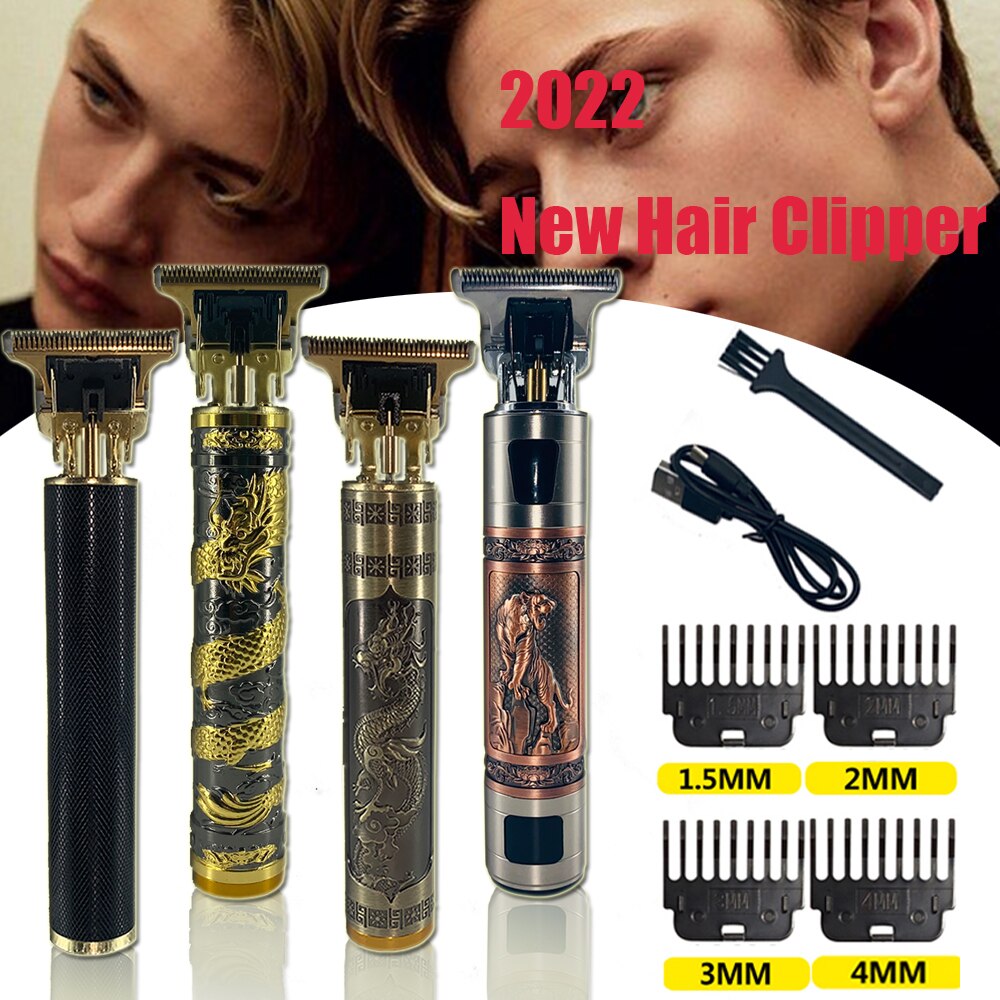 maquina T9 aparador de barba maquina de cortar cabello 2022 novos clippers óleo para máquina corte cabelo profissional por barbeador elétrico para homens maquina cabelo barba vintage t9 máquina t9 aparador cabelo