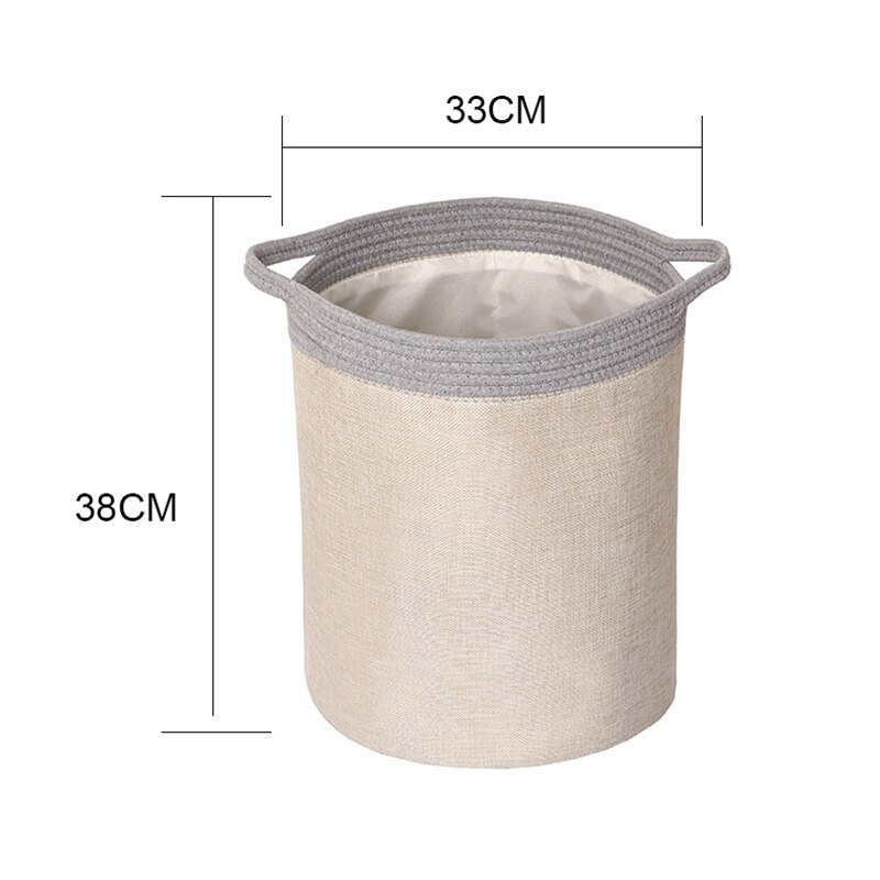 Imitation Cotton And Linen Storage Storage Box Foldable Storage Basket Housekeeping Container Organizers