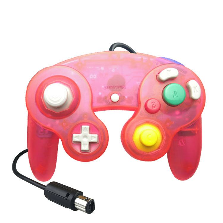 Gamepads Game Controller Pad Joystick for Nintendo Game Cube or for Wii kids Christmas: Peach red