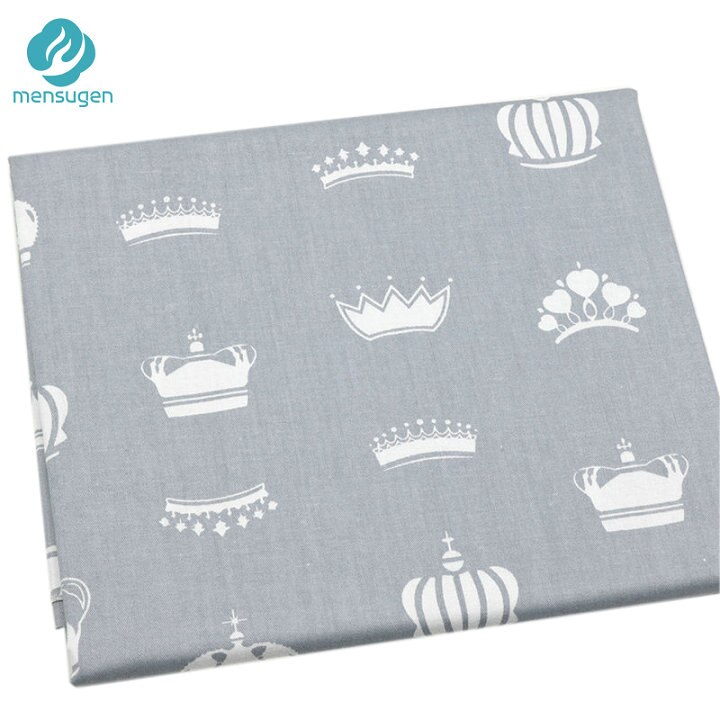 Mensugen crown chevron 100%  bomullstyg meter för patchwork quiltning baby sängkläder spjälsäng filt sömnad material