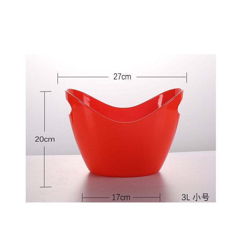Ice Cube Container Ice Bucket Portable Bucket Wine Ice Cooler Beer Cabinet Bar Kitchen Space Saving Tools Whiskey Freeze Tools: red3L
