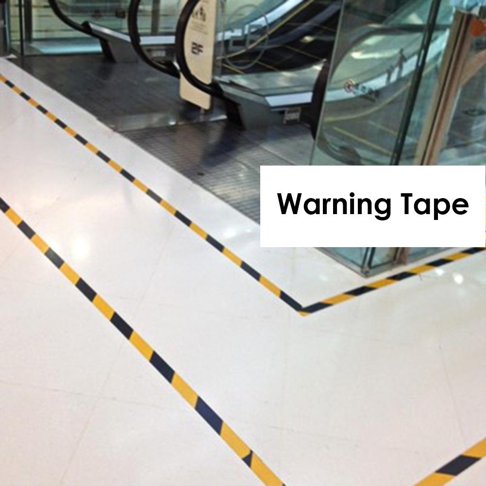 Factory 1 Roll Soft PVC Caution Mark Tapes Black Yellow Hazard Conspicuity Warning Warn Stickersc Tapes