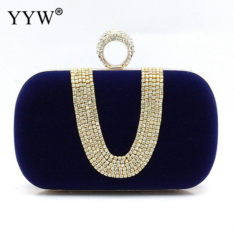 YYW Pochette sac à bagues avec strass | Sac à main et Pochette Vintage pour femmes, Pochette pour Banquet soirée et fête