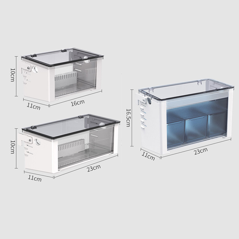 NEUE Aquarium Filter Kasten 3 Größe Montieren Leicht-installieren Hängen hoch Fisch Panzer Zubehör Biochemischen Material Oberen Filter Rinnsal Kasten