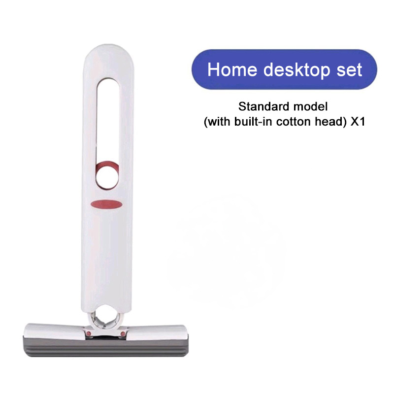 Mini Mopp Falten Leistungsstarke quetschen Hause Reinigung Mops Mit Schwamm Selbst-quetschen Boden Waschen Mops Schreibtisch Fenster Auto Sauber werkzeuge: Weiß
