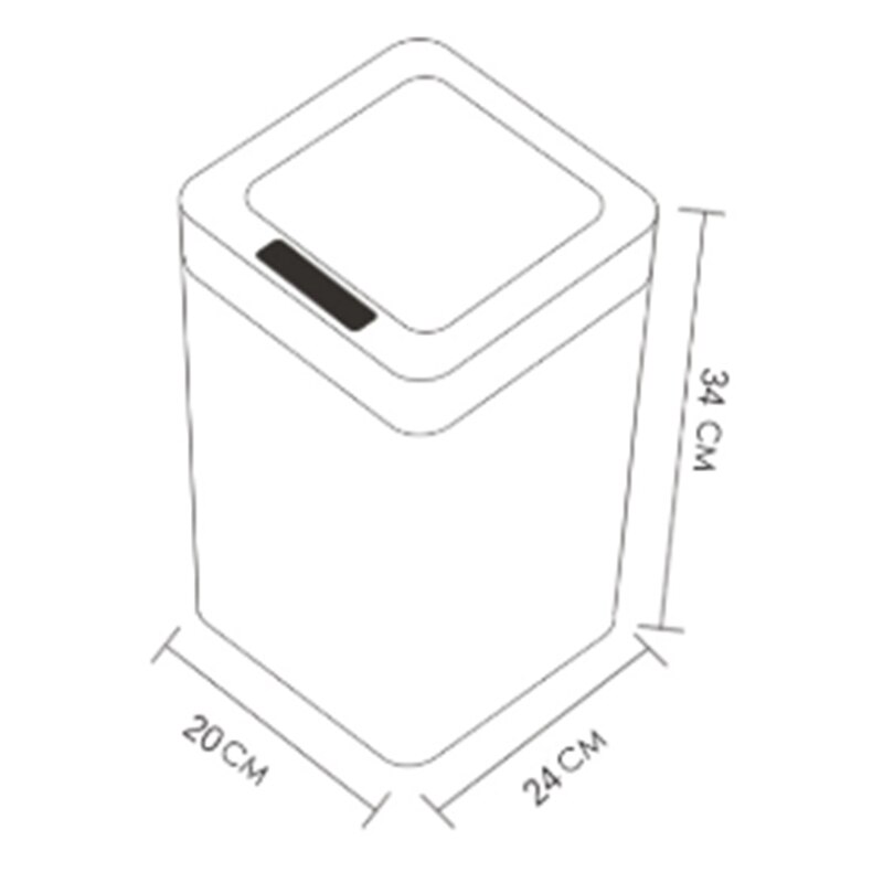Automatic Sensor Dustbin Smart Sensor Trash Can Induction Waste Bin ABS+PP Eco-Friendly Dustbin Household Trash Bin 12L