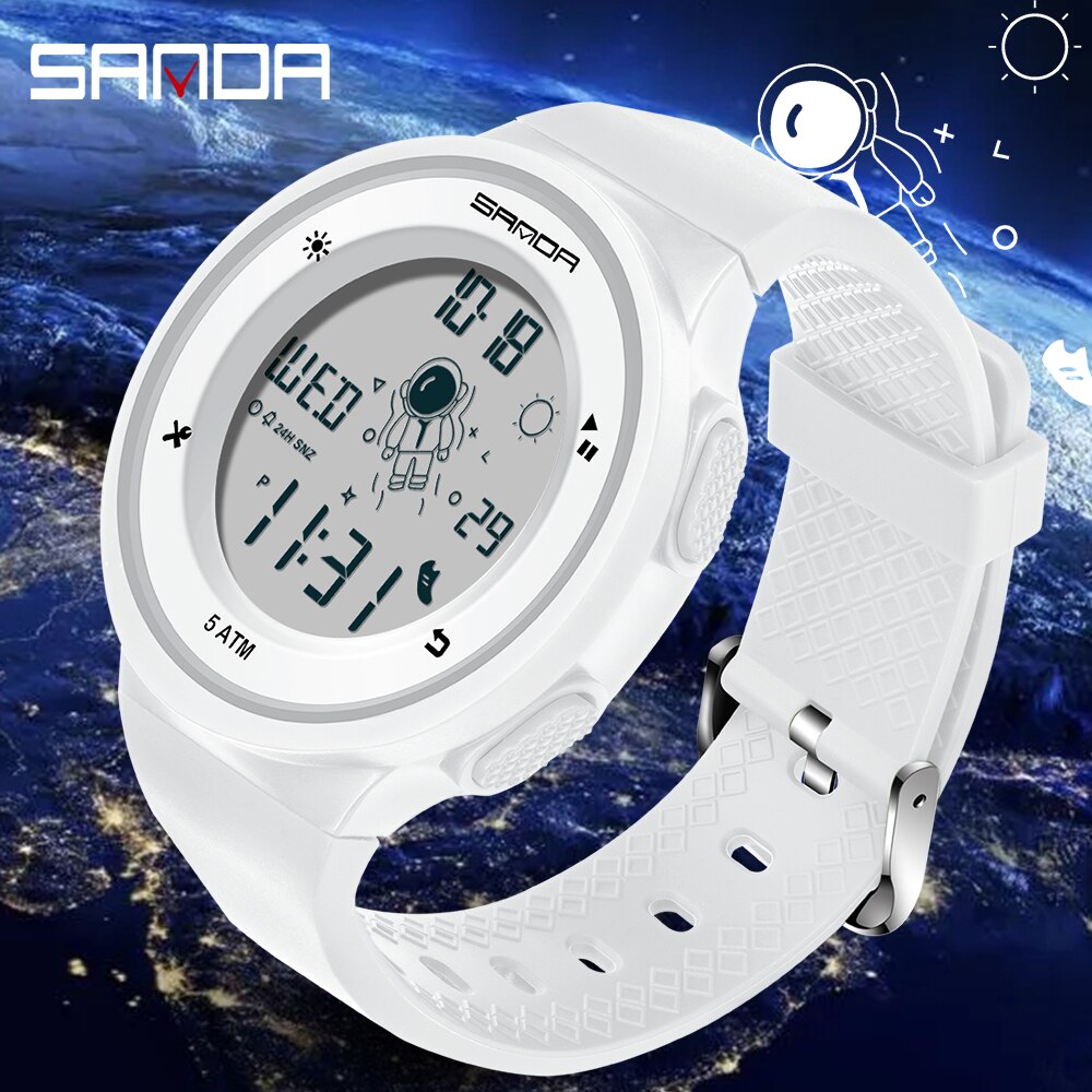 Creatieve Outdoor Sport Horloge Mannen Mode Eenvoudige Elektronische Horloge Man 50M Waterdichte Horloges Voor Jongens Meisjes klok