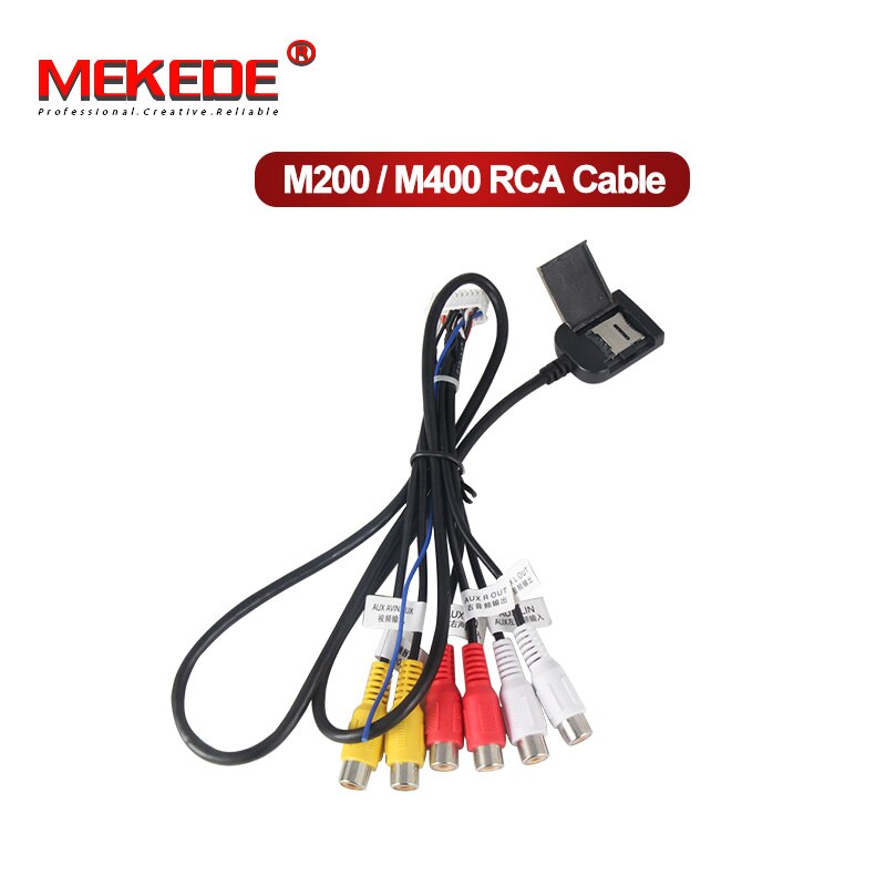 MEKEDE Car Line Out Adapter RCA Mini ISO RCA Aux-in Adapter Cable for Blau-punkt Grundig VDO CD Player