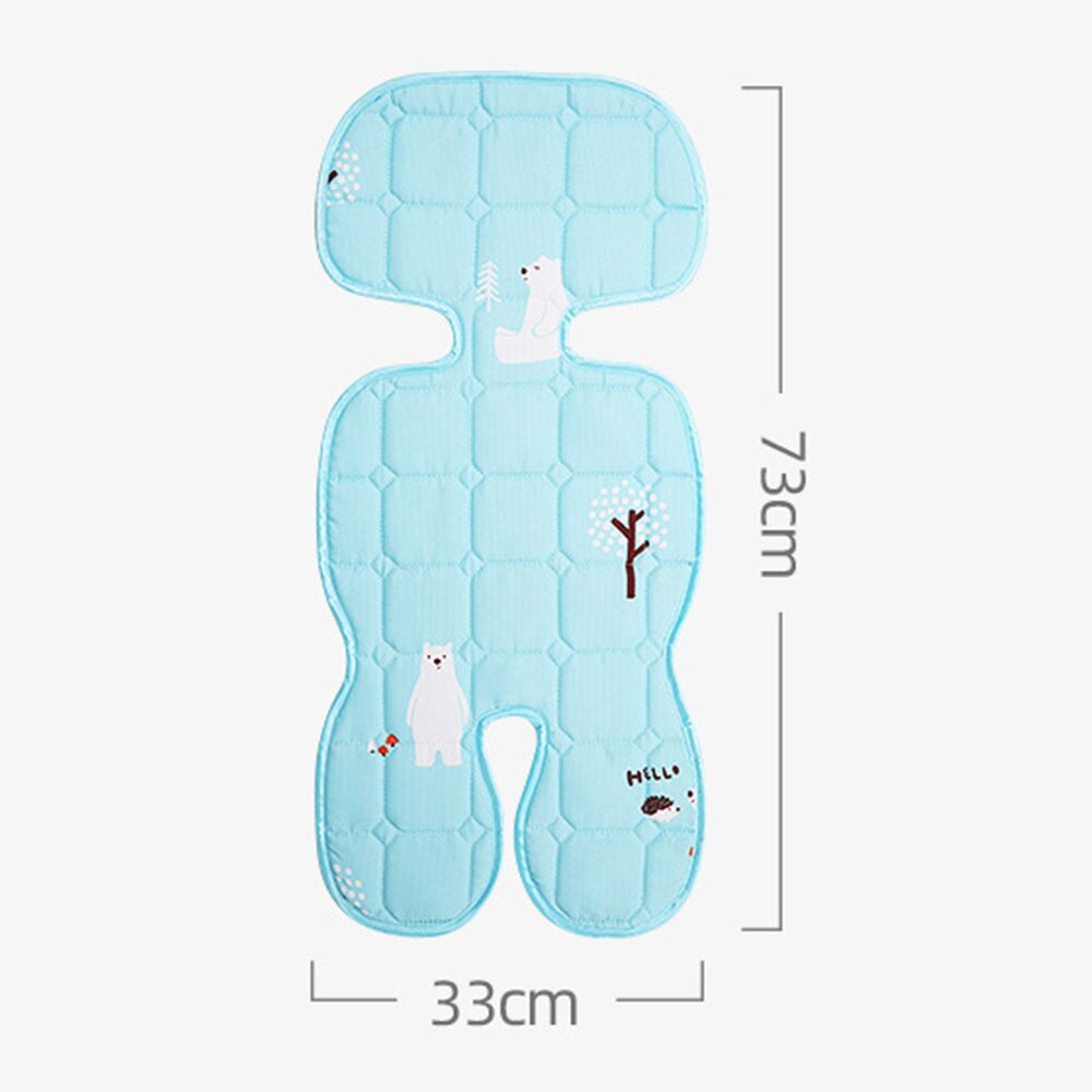 Almohadilla de enfriamiento para cochecito de verano, colchón de malla de aire para silla de bebé transpirable, funda para asiento de coche de bebé, cojín para recién nacido