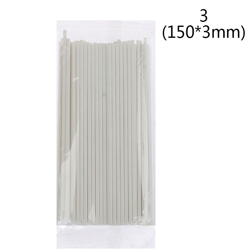 Palitos de sorvete de grau alimentício vara de lollipop bolo para doces doces de chocolate doce diy fazendo palitos de picolé: 3