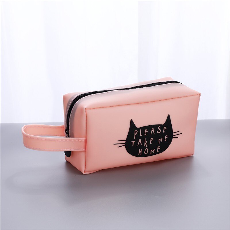Estuche para lápices de dibujos animados, estuche escolar de gran capacidad, estuches para gatos, material estacionario para oficina y escuela, 04892: 04892-6